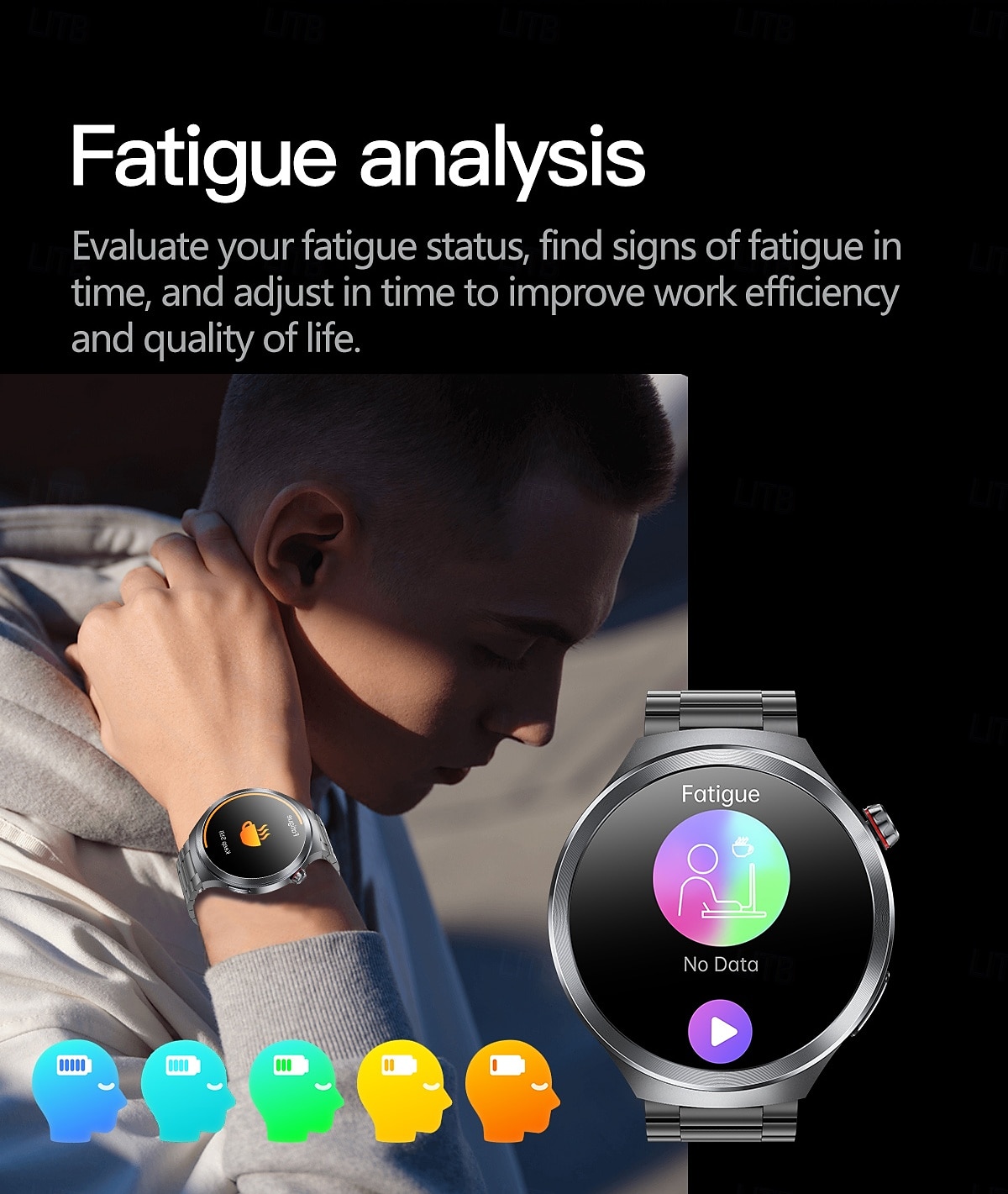 ET475 Smart Watch 1.73 inch Smartwatch Fitness Running Watch Null Pedometer Sedentary Reminder Alarm Clock Compatible with Null Men Message Reminder Step Tracker IP68 45mm Watch Case 2025 - $111.99 –P10