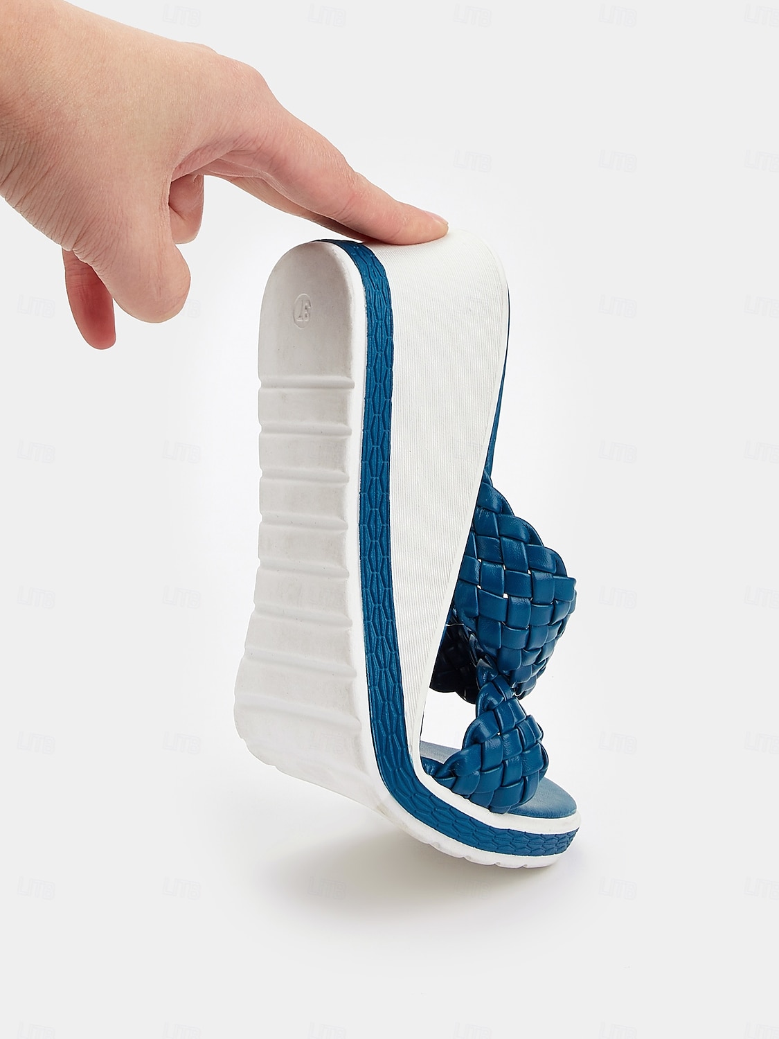 kvinners vevde sandaler med kile – uformelle sandaler med kryssreim med åpen tå for sommer og ferie 2025 - $24.99 –P4