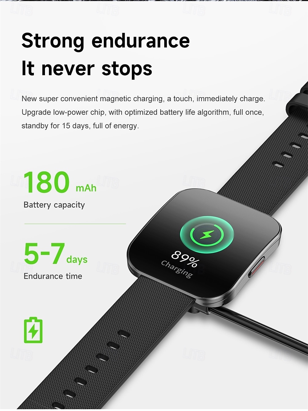 696 U17 Smart Watch 1.85" Fitness Watch Bluetooth Pedometer Call Sleep Reminder IPX0 Waterproof Compatible with iOS Android 40mm Case 2025 - $56.99 –P14