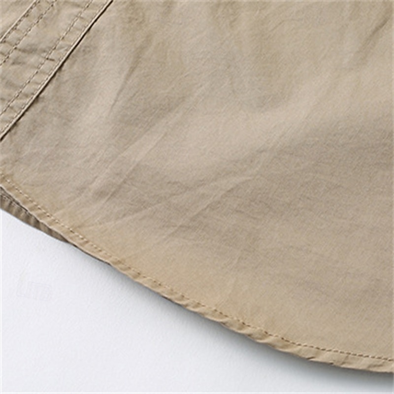 Per uomo Camicia Camicia Estiva Camicia casual Camicia con Bottoni Camicia cargo Blu Kaki Verde militare Beige Grigio Manica Corta Semplice Colletto a Camicia Vacanza Camicia hawaiana Tasca del 2025 a $32.99 –P5
