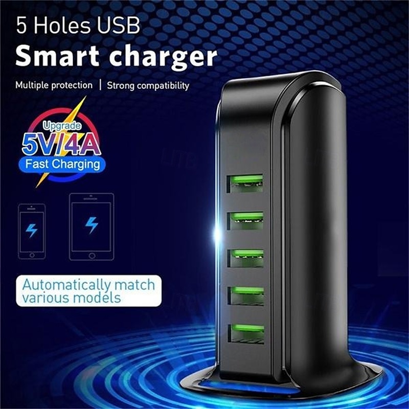 USB 3.0 USB C Hubok 5 Portok 5 az 1-ben USB Hub val vel USB2.0*3 5V / 3A Power Delivery Kompatibilitás Okostelefon 2025 - $19.99 –P5