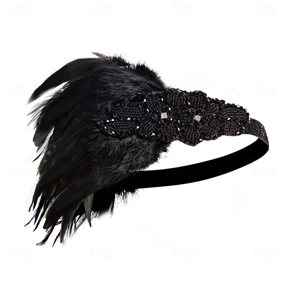 1920-as évek A nagy Gatsby Flapper fejpánt A nagy Gatsby Toll Retro Csillogó glitter Kristály / Strassz Jelmez Női Farsang Valentin nap Álarcos mulatság Party estélyi viselet Álarcos mulatság 2025 - $24.99 –P5