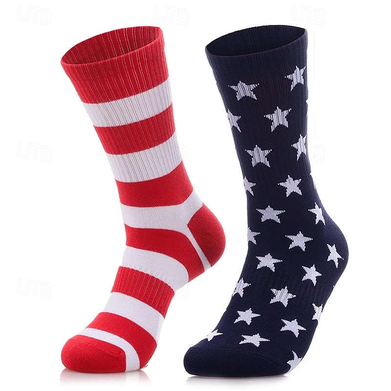 250e jubileum VS Sokken en kousen Amerikaanse Vlag Casual Volwassenen Voor heren Dames Vijfhonderdjarig jubileum Maskerade Onafhankelijkheidsdag Casual Festival Aankleden 2026 - $10.99 –P11