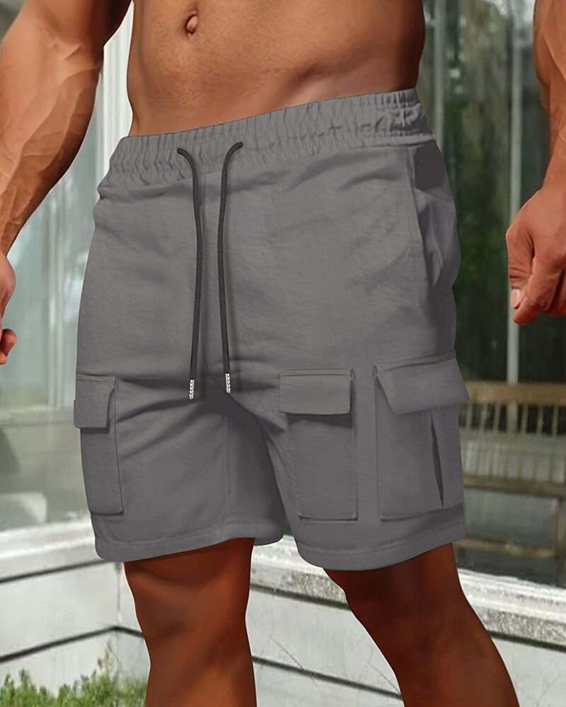 Per uomo Pantaloncini cargo Shorts Pantaloncini Estivi Coulisse Elastico in vita Multi-tasche Semplice Comodità Indossabile Lunghezza al ginocchio All'aperto Sport Quotidiano Moda Casual Nero Marrone del 2025 a $21.99 –P5