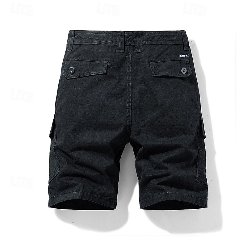 Per uomo Pantaloncini cargo Shorts Pantaloncini Estivi Multi-tasche Bottonato Tasca con Patta Semplice Comodità Indossabile Lunghezza al ginocchio All'aperto Sport Quotidiano Moda Casual Nero Blu del 2025 a $25.99 –P11