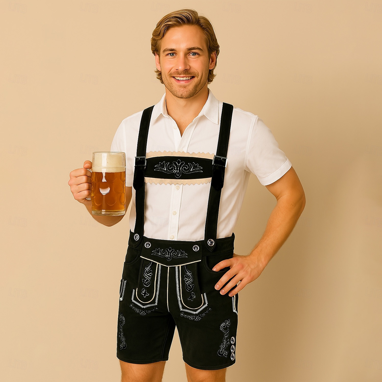Oktoberfest Lederhosen Beiers Duits München Weiden Voor heren Doek in traditionele stijl 2026 - $43.99 –P2