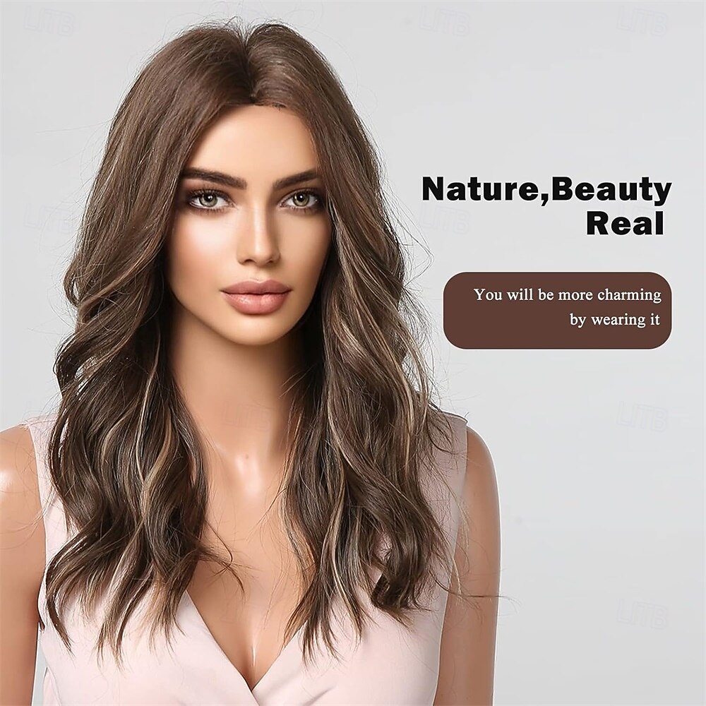 Brown Curly Wigs for Women Synthetic Hair Wig with Blonde Highlights 2026 - $28.99 –P2
