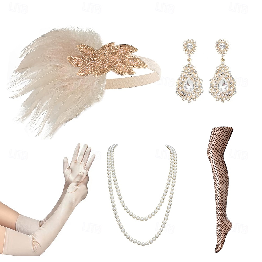 1920s The Great Gatsby Flapper Headband The Great Gatsby Feather Retro Sparkling Glitter Crystal / Rhinestone Women's Carnival Valentine's Day Masquerade Party Evening Wear Masquerade Festival Adults' 2025 - $21.99 –P9