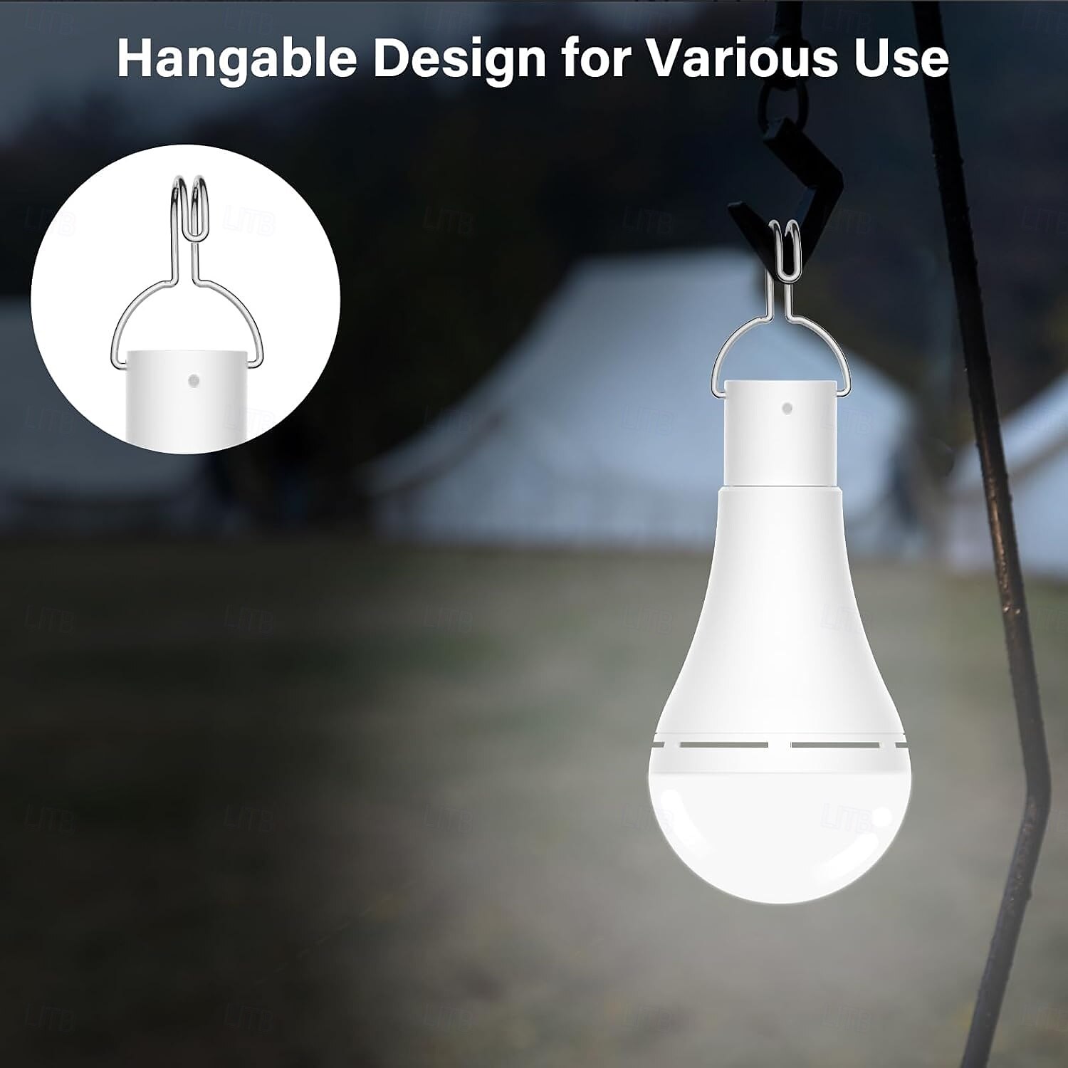 2 шт. 9 Вт портативный зарядный шаровой плафон для освещения кемпинга аварийный светильник с дистанционным управлением для освещения походной палатки 2026 - $29.99 –P6