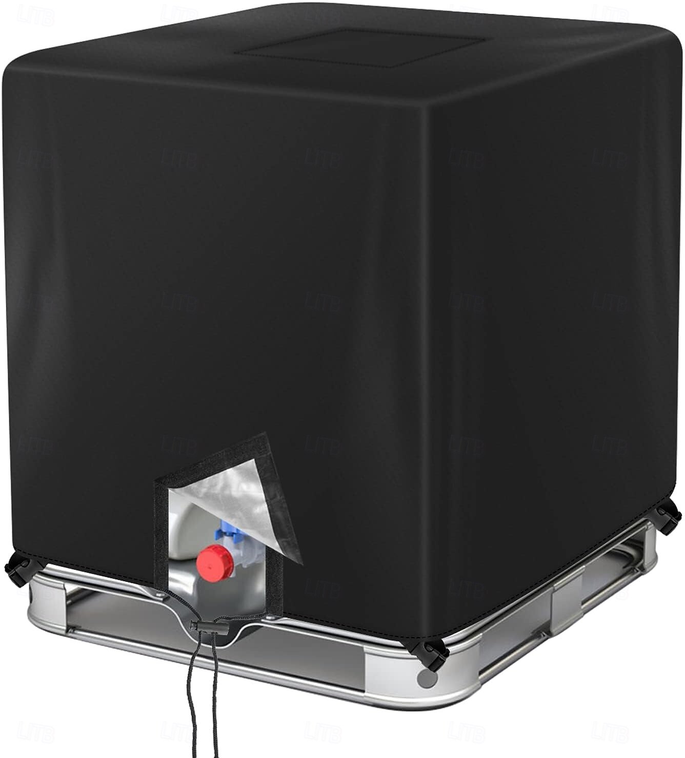 IBC Tote Cover For 1000l 275 Gallon Tote Cover Sunshade Water Proof Protective Hood 1000l, 210D/420D Waterproof Water Tank Cover Protective Cover 2025 - $44.67