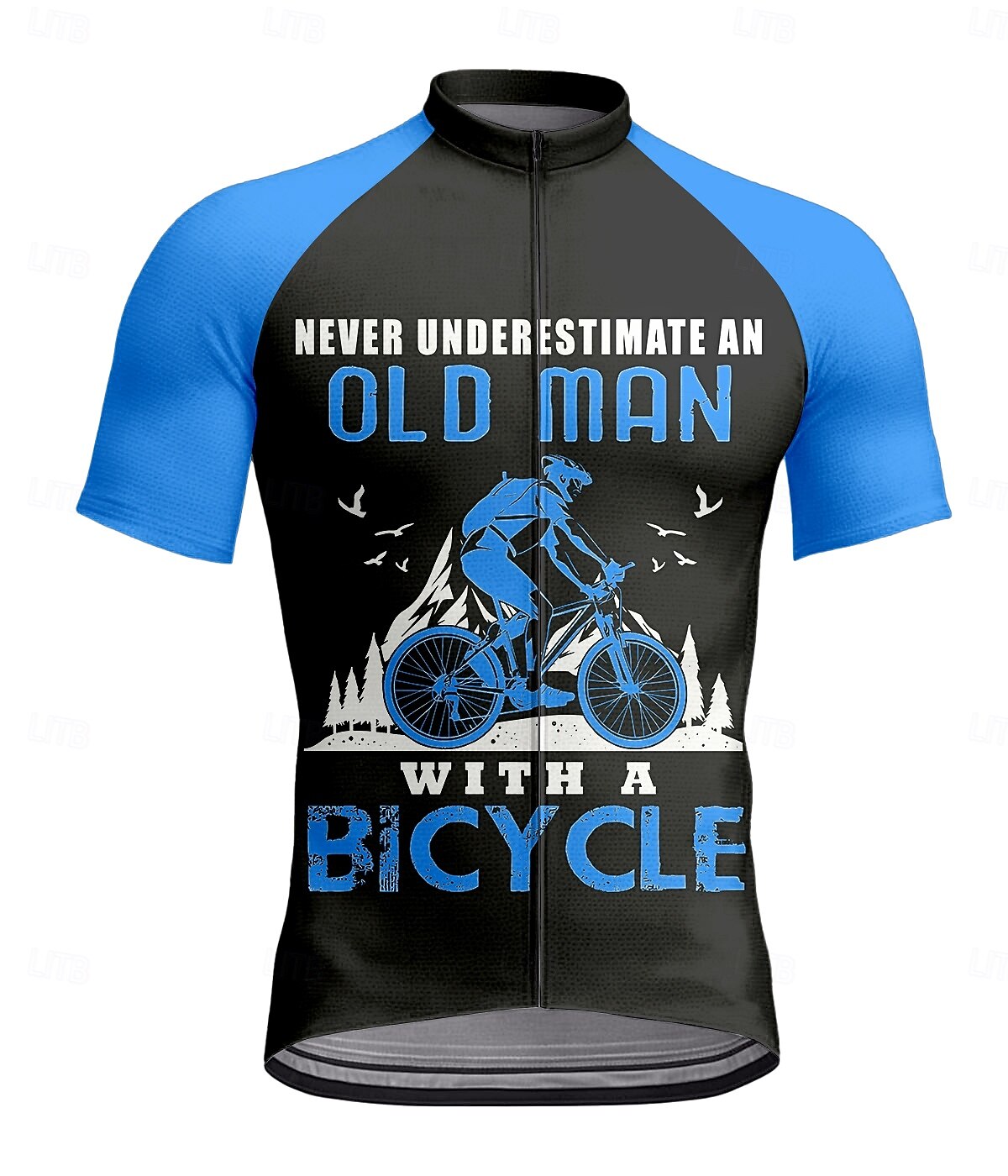 Per uomo Maglia da Ciclismo Grafico Lettere & Numeri Manica Corta Bicicletta Maglietta Maglia Top con 3 tasche posteriori Resistente ai Raggi UV Asciugatura Rapida Cerniera Frontale Strisce del 2026 a $30.99 –P1