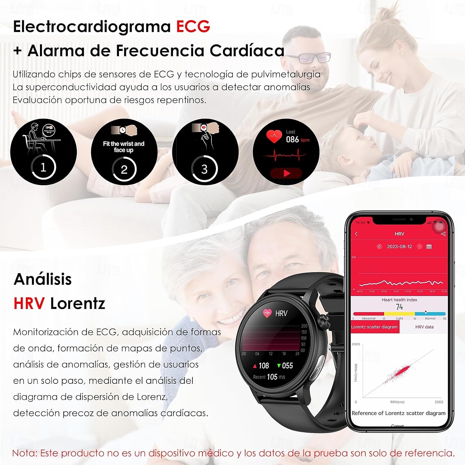 glicemia zucchero smart band orologio temperatura corporea ecg monitoraggio hrv fitness braccialetto intelligente impermeabile spo2 smartwatch del 2025 a $66.99 –P2