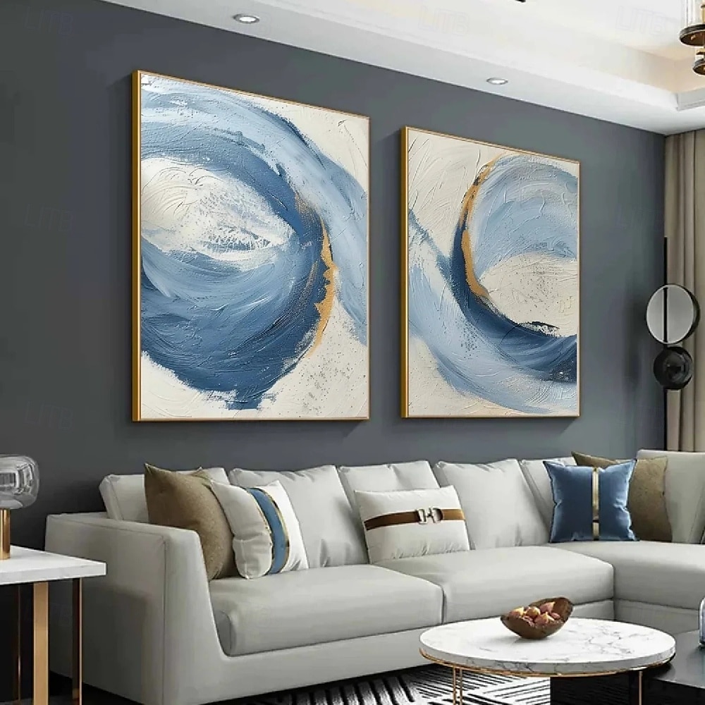 Wabi sabi artwork handmade oil painting Wall Art Set of 2 Beige Abstract Painting on Canvas A Pair Beige Texture Wall Art Neutral Abstract Wall Art Boho Wal Decor 2025 - $82.99 –P5