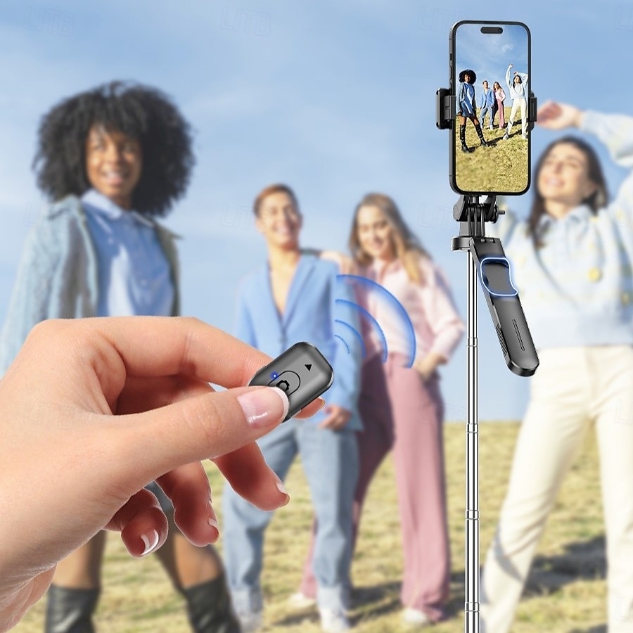 Cell Phone Selfie Stick Tripod, with Wireless Remote, Portable, Retractable, Aluminum Alloy, for iPhone, Samsung and Other Smartphones 2025 - $15.99 –P8
