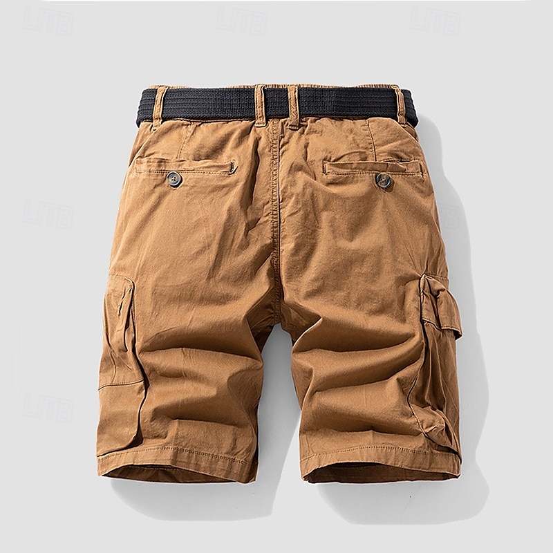 Per uomo Pantaloncini cargo Shorts Pantaloncini Estivi Coulisse Elastico in vita Multi-tasche Semplice Comodità Indossabile Lunghezza al ginocchio All'aperto Sport Quotidiano Moda Casual Nero Cachi del 2025 a $34.99 –P2