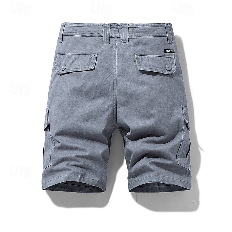 Per uomo Pantaloncini cargo Shorts Pantaloncini Estivi Multi-tasche Bottonato Tasca con Patta Semplice Comodità Indossabile Lunghezza al ginocchio All'aperto Sport Quotidiano Moda Casual Nero Blu del 2025 a $25.99 –P13
