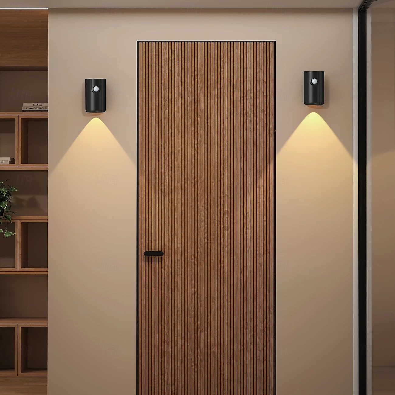 moderne enkle vegglamper led bevegelsessensor nattlys 3 farger dimbar usb oppladbar veggmaleri spotlight stue gang innflyttingsgave 1/2 stk 2025 - $25.99 –P8