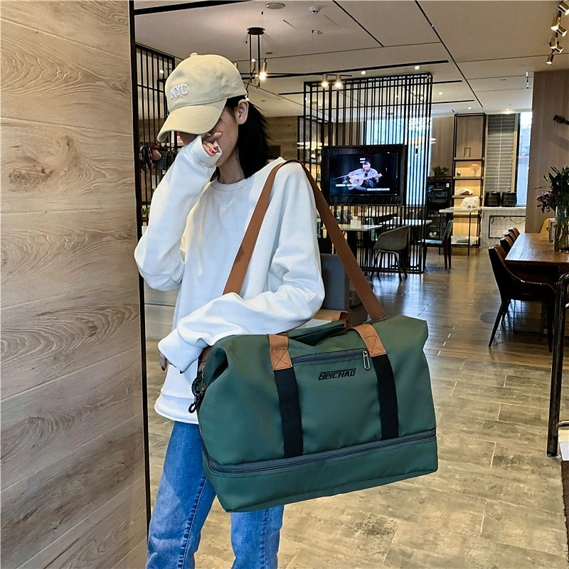 Weekender Bag Travel Duffel Bag with Shoe Compartment, Large Capacity Carry On Tote for Women, Gym Bag with Trolley Sleeve for Short Trips, Business Travel, Overnight, Handbag for Luggage 2025 - $18.99 –P3