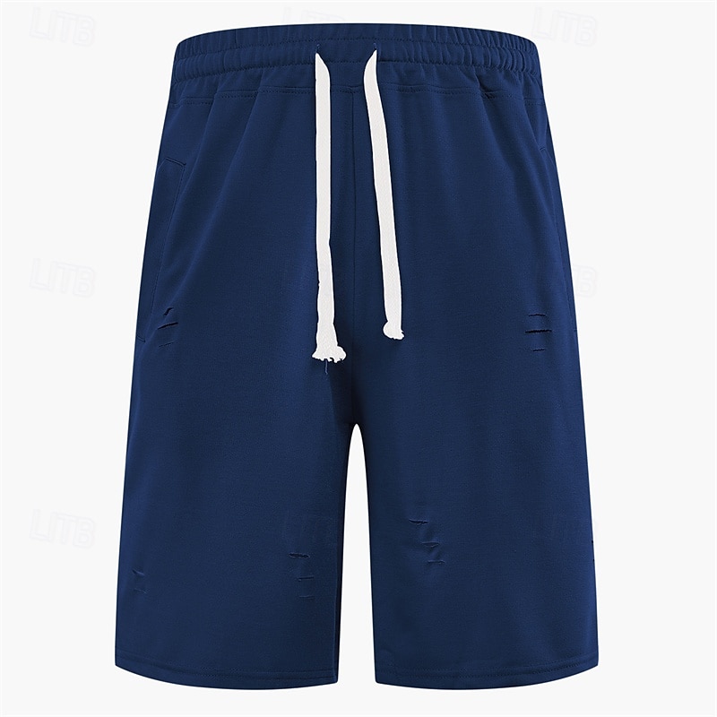 Herren Sportliche Shorts Sweat-Shorts Shorts Sommershorts Tasche Kordelzug Elastischer Bund Einfach Komfort Atmungsaktiv Kurz Outdoor Sport Klassisch Lässig Schwarz Armeegrün 2025 - $17.99 –P11