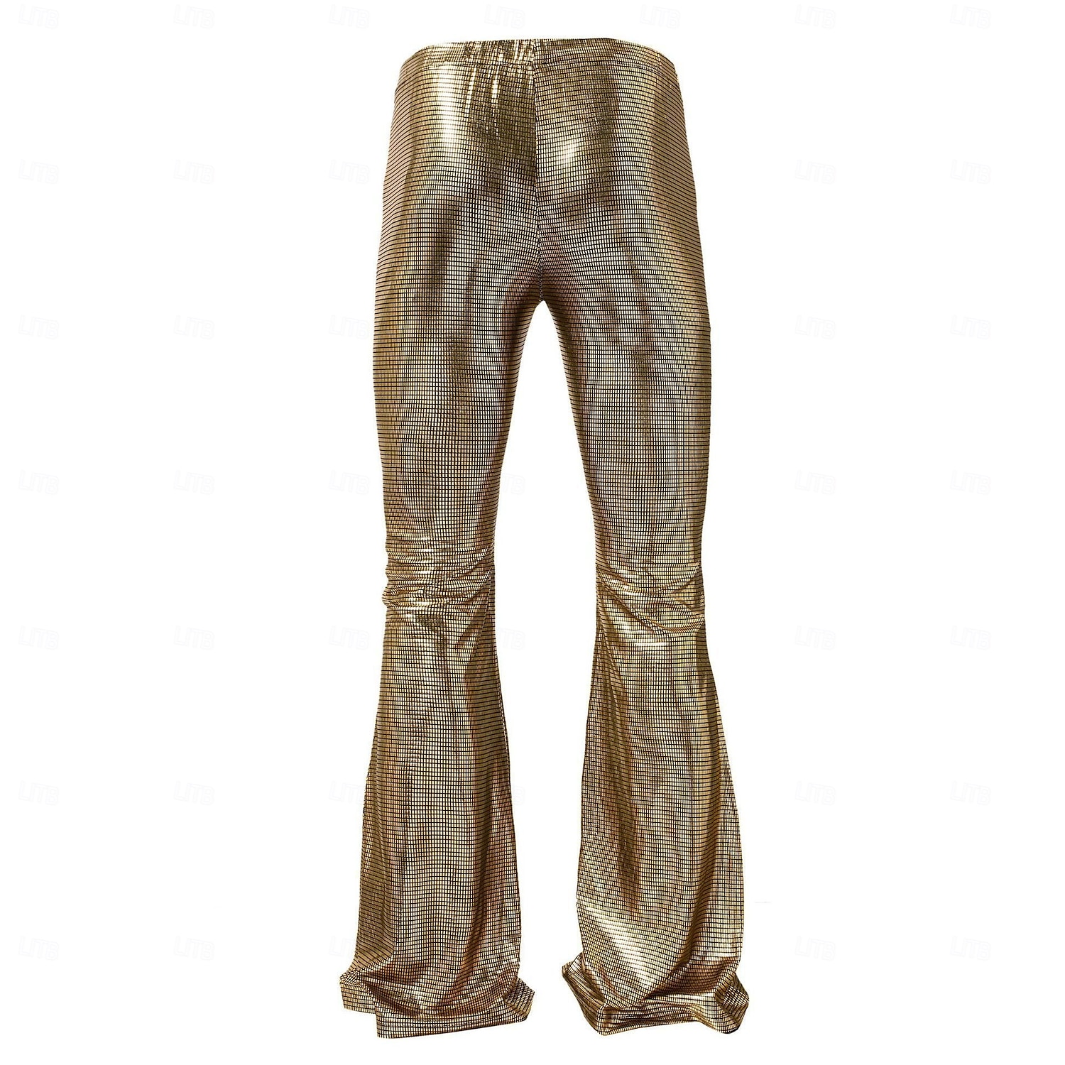 Retró 1970-es évek 1980-as évek Bell Bottom Pants Diszkó Fényes latex patent Fémes Kockás Férfi Mindszentek napja Farsang Pride Parade Büszkeség hónapja Felnőttek Nadrágok Minden évszak 2025 - $23.99 –P2