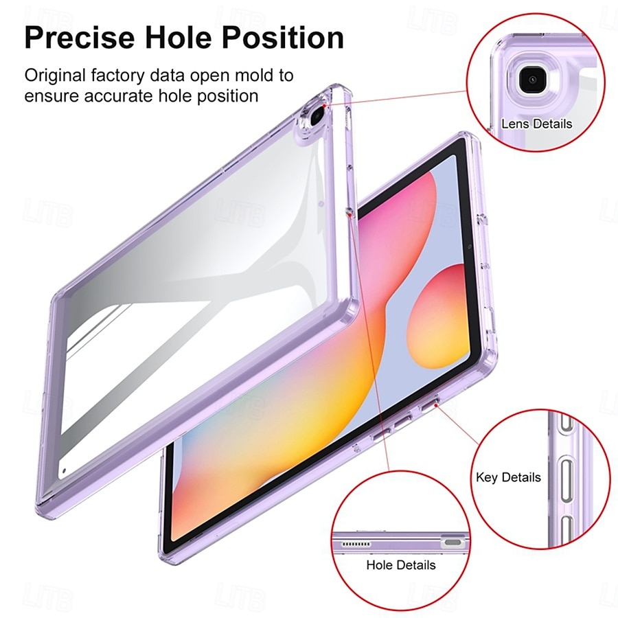 לוּחַ כיסויים מכסים ל עבור Samsung Galaxy Tab A9 8.7" S9 11 inch S9 Plus 12.4" S8 Plus 12.4'' S8 S7 Plus 12.4" S7 11'' A8 10.5'' A7 Lite 8.7'' A7 מגן גוף מלא עמיד בזעזועים שקוף TPU אקרילי 2025 - $22.99 –P5