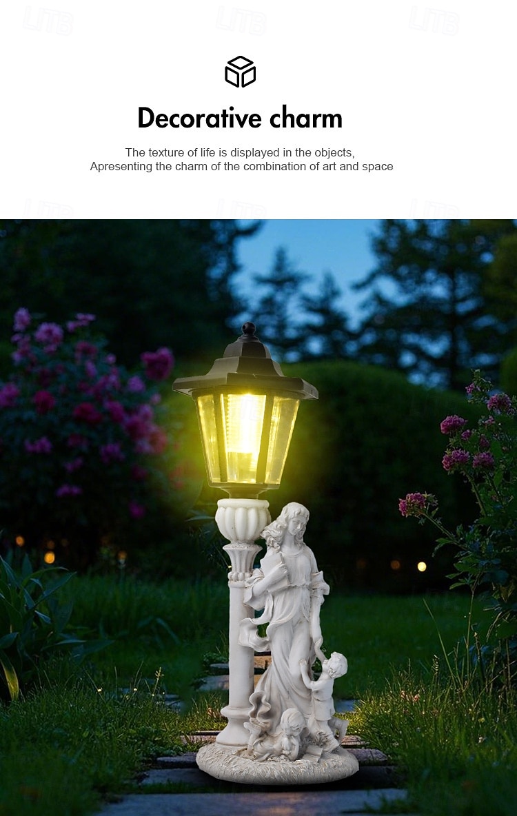 1 Pc LED Outdoor Landscape Lights Angel Hug Book Mother and Child Resin Pendant Lamp Courtyard Garden Lawn Path Park Landscape Lamp Decorative Lamp 2026 - $30.99 –P4