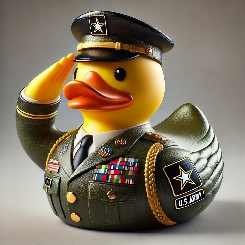 Veteran Tribute Duck Resin Decoration, Mini Military Rubber Duckies in Army Uniform, Veteran Ducks for Jeeps Ducking, Veterans Day Gifts and Decorations 2025 - CAD $17.99 –P4