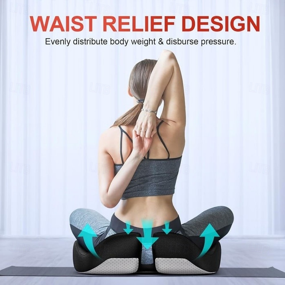 Ergonomic Memory Foam Seat Cushion, Extra Large Cushion for Office Chair, Pressure Relief Pillow Pad for Sciatica, Tailbone & Back Pain, Long Sitting Support 2025 - $39.99 –P4