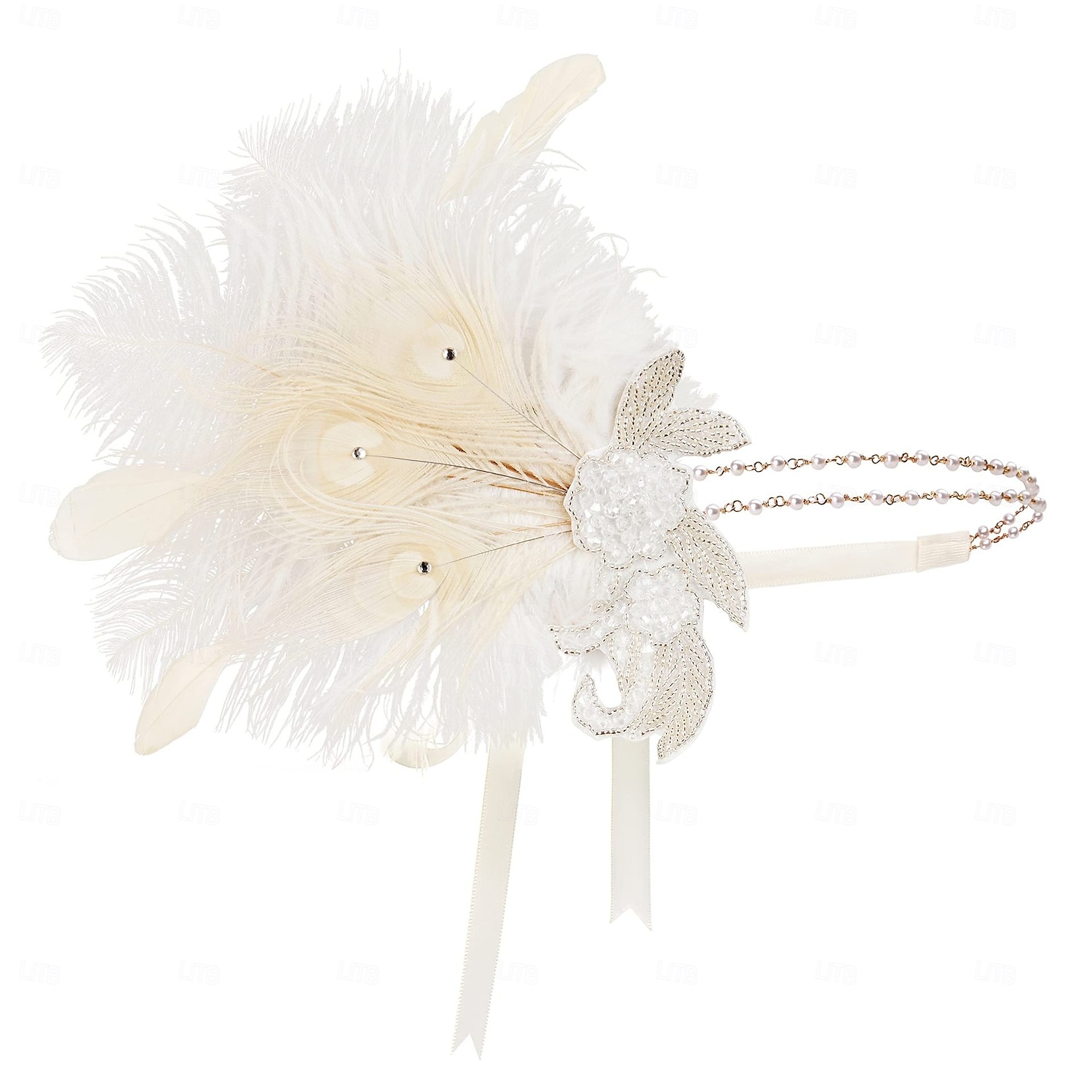 A nagy Gatsby Flapper fejpánt Gyöngyös karkötő Fülbevaló A nagy Gatsby Toll Retro Csillogó glitter Női Kelta Farsang Valentin nap Álarcos mulatság Party estélyi viselet Álarcos mulatság Fesztivál 2025 - $23.99 –P6