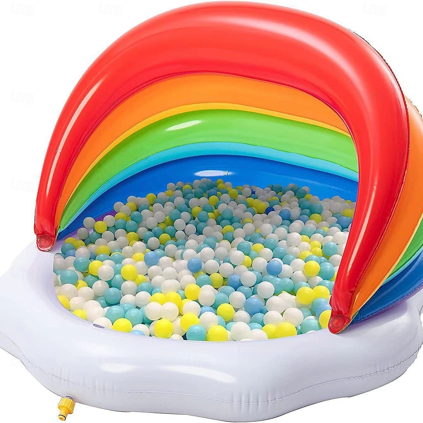 Inflatable Sprinkler Baby Pool with Canopy Rainbow Kiddie Pool Wading Pool for LearningInfant Water Pool ToysOutdoor Swimming Pool for Kids 2025 - $70.99 –P4