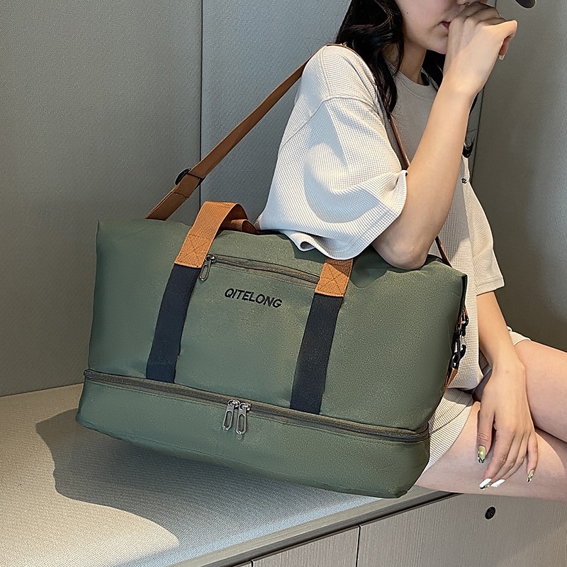 Sac de voyage week-end avec compartiment à chaussures, sac de sport avec séparation humide et sec pour femmes et hommes, sac fourre-tout léger de grande capacité pour les voyages, le sport et le de 2025 ? $13.99 –P4