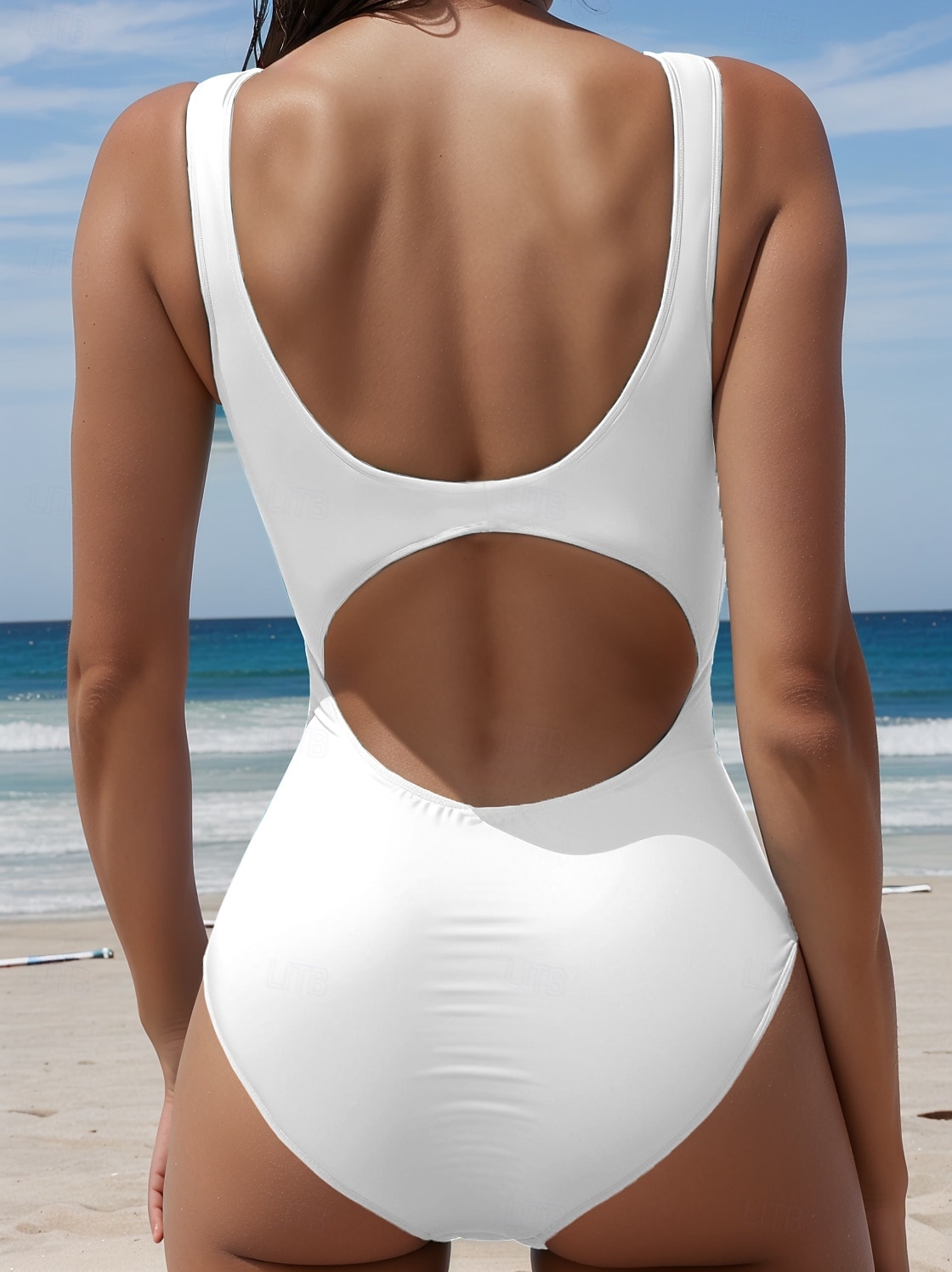 بي swimsuits نسائية قطعة واحدة ملابس السباحة مونوكيني بدون ظهر تحكم في البطن خصر مرتفع نحيف عطلة ملابس الشاطئ رسومي حيواني بياقة على شكل U بدون أكمام 2025 - $26.99 –P2