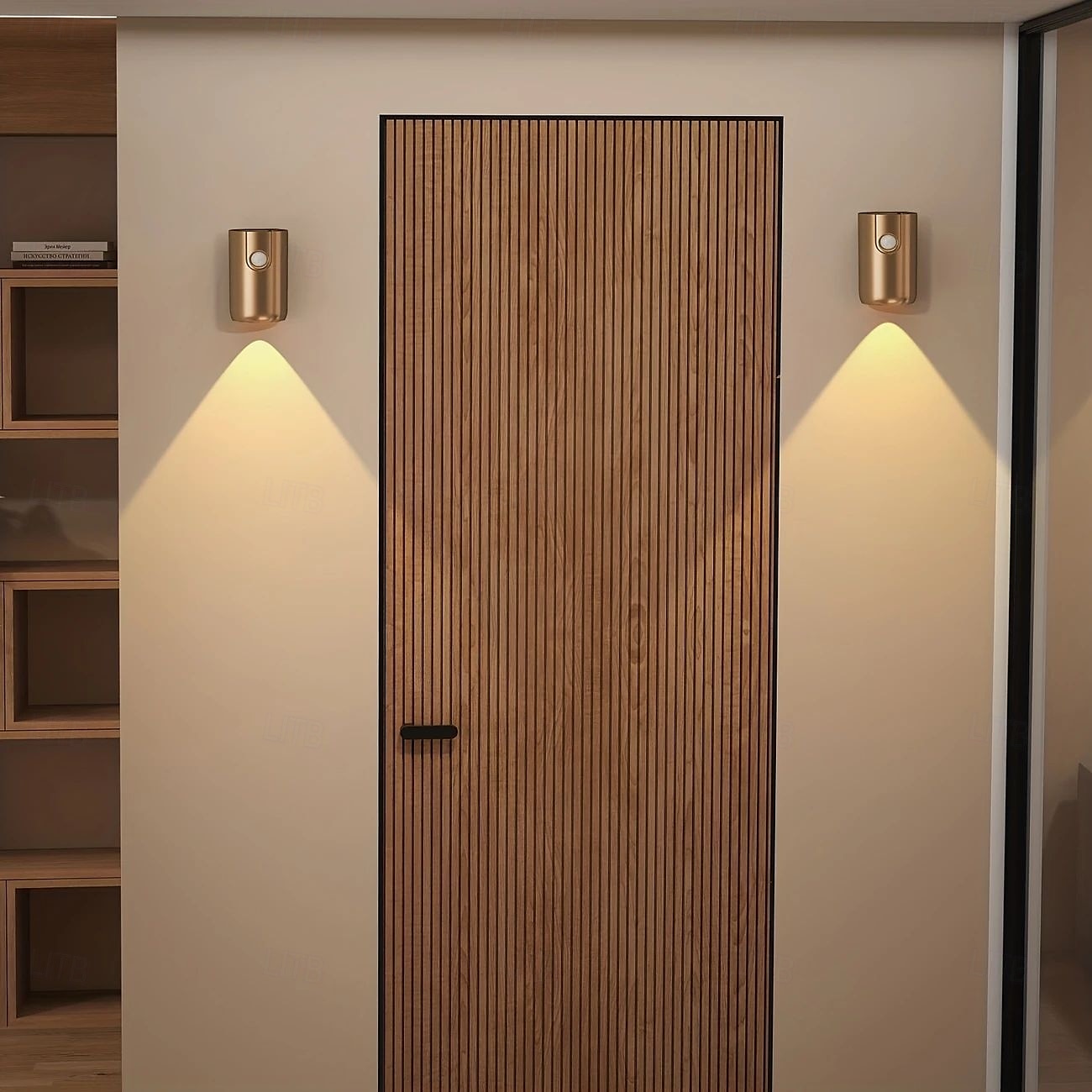 moderne enkle vegglamper led bevegelsessensor nattlys 3 farger dimbar usb oppladbar veggmaleri spotlight stue gang innflyttingsgave 1/2 stk 2025 - $25.99 –P7