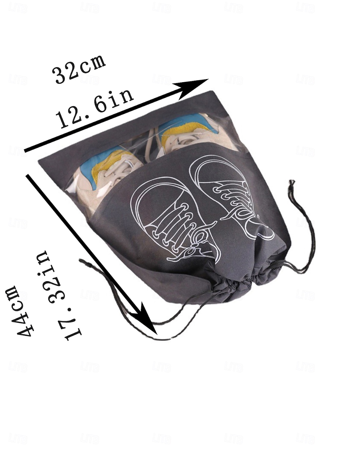 5/10 peças de bolsas para sapatos de viagem, organizador transparente à prova d'água e poeira para armazenamento de sapatos para bagagem, bolsa portátil para sapatos para viagens de negócios e férias de 2026 por $9.99 –P10