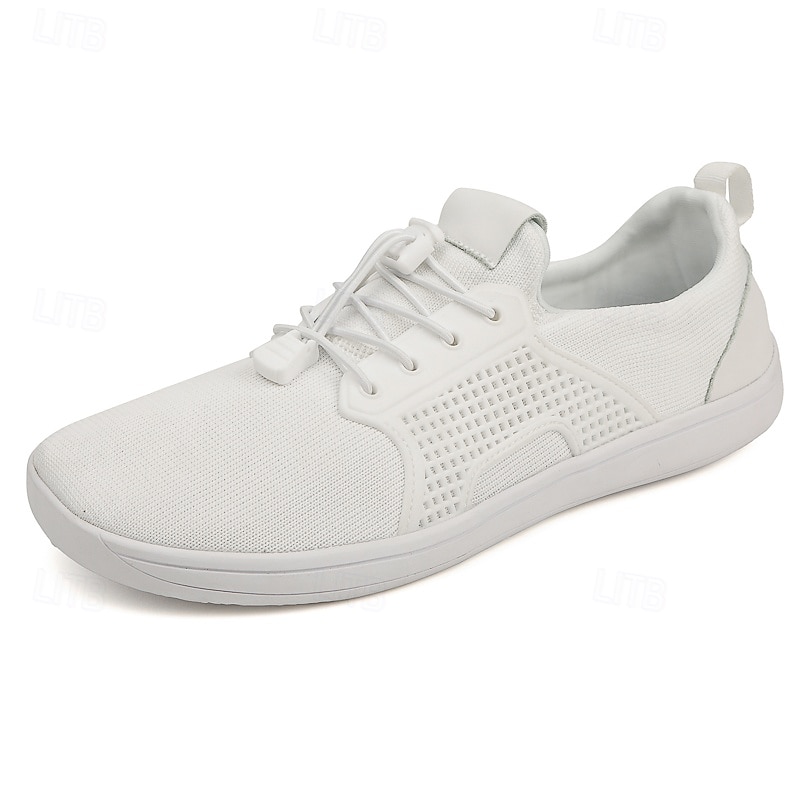 Barfuß-Sneakers aus hellbraunem Strick für Herren – flexibles, bequemes Design mit Schnürverschluss für aktive und lässige Kleidung 2025 - $34.99 –P3