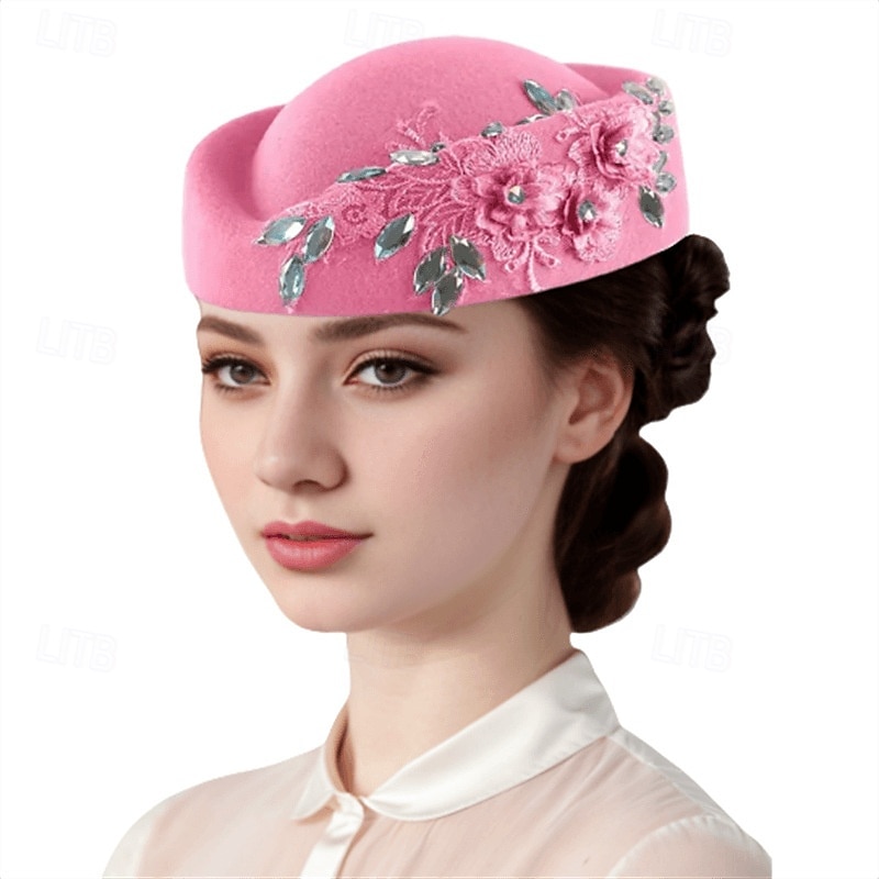 אביזר לשיער פּוֹלִיאֶסטֶר חתונה מסיבת ערב אלגנטית חתונה עם פרח כיסוי ראש כיסוי ראש 2025 - $22.99 –P2
