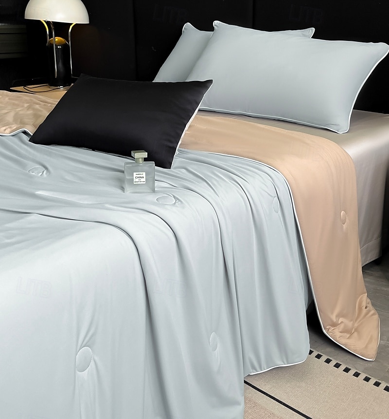 Lätt kylande täcke komforter Tencel Lyocell fiber för sommar lätt skötsel naturligt andningsbar och kylande 2025 - $59.99 –P9