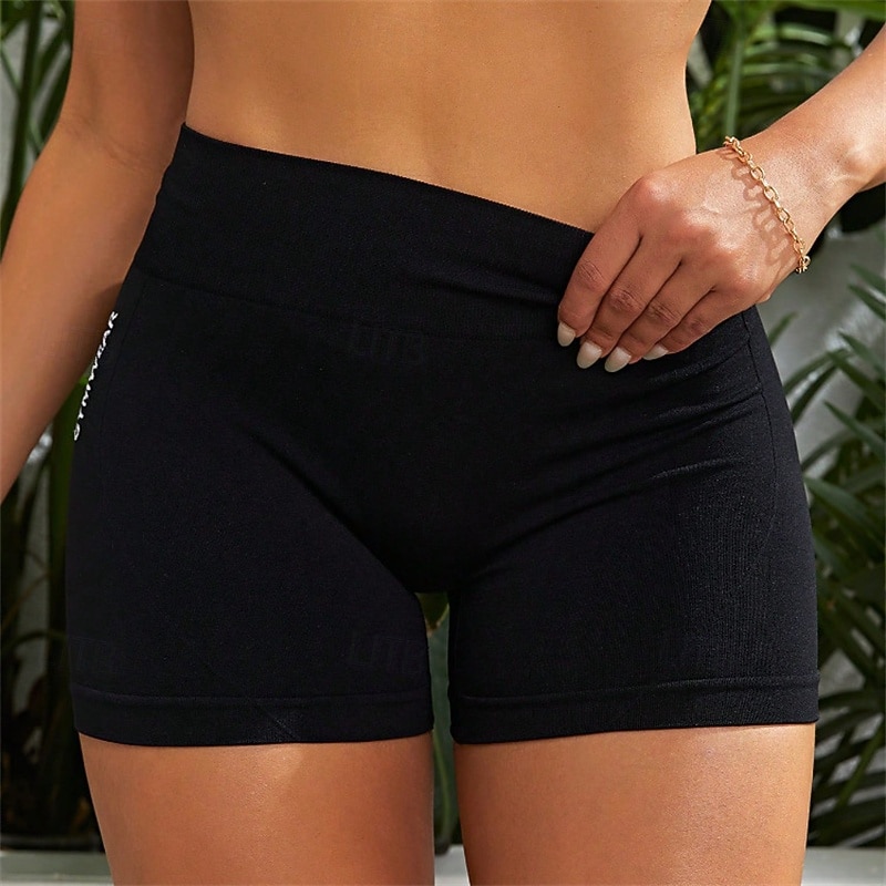 Damen Yogashorts Elastischer Bund Leicht Hohe Taille Pilates Fitnesstraining Golfspiel Shorts Einfarbig Dunkelgrau Rot Braun Schwarz Sport Sportkleidung Dehnbar Schlank 2026 - $10.49 –P3