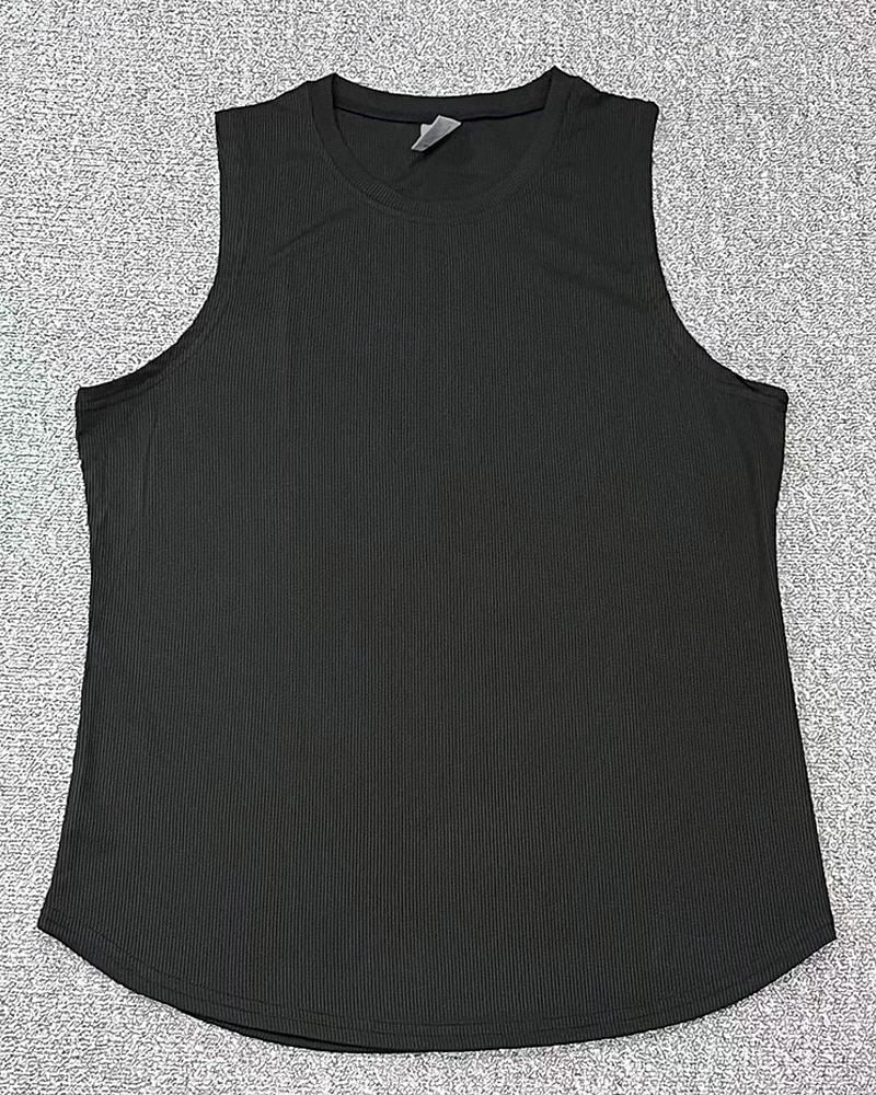 Men's Tank Top Vest Top Undershirt Sleeveless Shirt Sleeveless Crew Neck Summer Plain Fashion Designer Basic Classic Vacation Street Going out Black Light Grey Dark Gray Top Tee for Men 2025 - $21.99 –P9