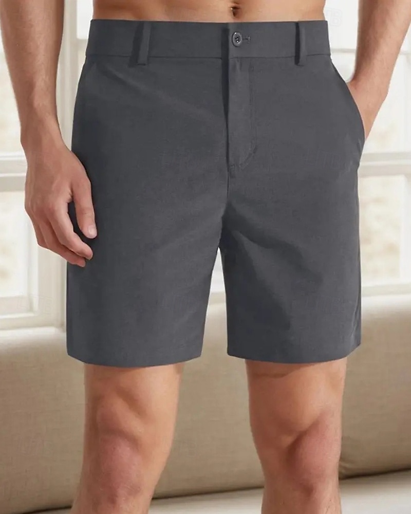 Per uomo Shorts eleganti Shorts da Lavoro Pantaloncini da golf Tasca Semplice Comodità Traspirante Lunghezza al ginocchio All'aperto Affari Sport Casual Blu Cachi del 2026 a $24.99 –P6