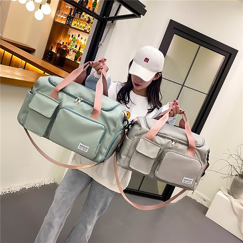 Bolsa de viagem de fim de semana, bolsa esportiva com compartimento para sapatos, bolsa de ginástica com compartimento para roupas molhadas e secas para mulheres e homens, bolsa de ombro de grande de 2025 por $20.99 –P2