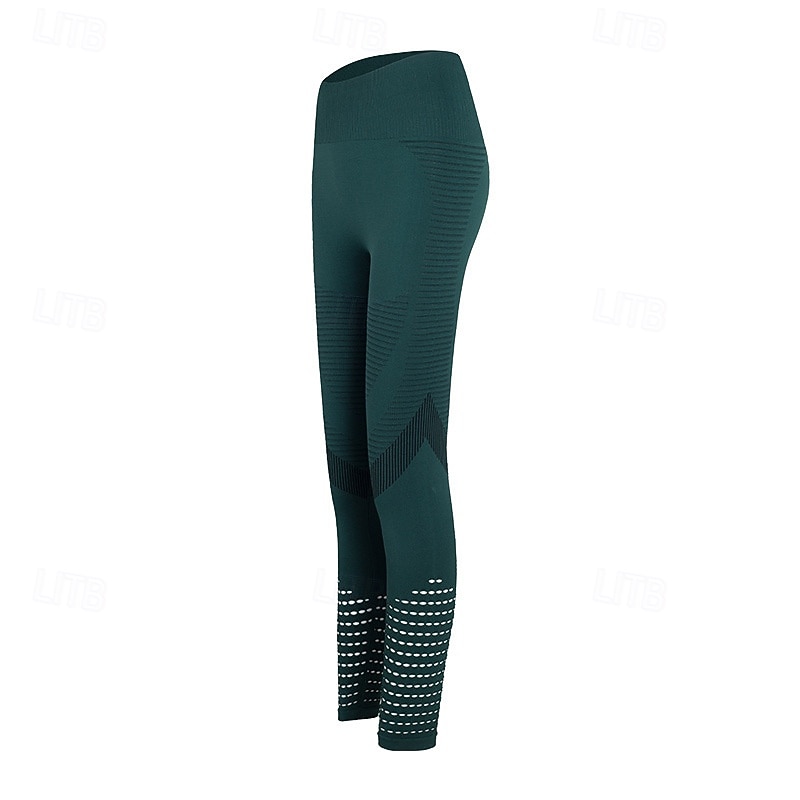 Mujer Pantalones de yoga Mallas Leggings de Yoga Malla Cintura elástica Control de barriga Levantamiento de tope Yoga Entrenamiento de gimnasio Pilates Pantalones Negro Verde Ejército Azul Otoño 2025 - $20.99 –P3