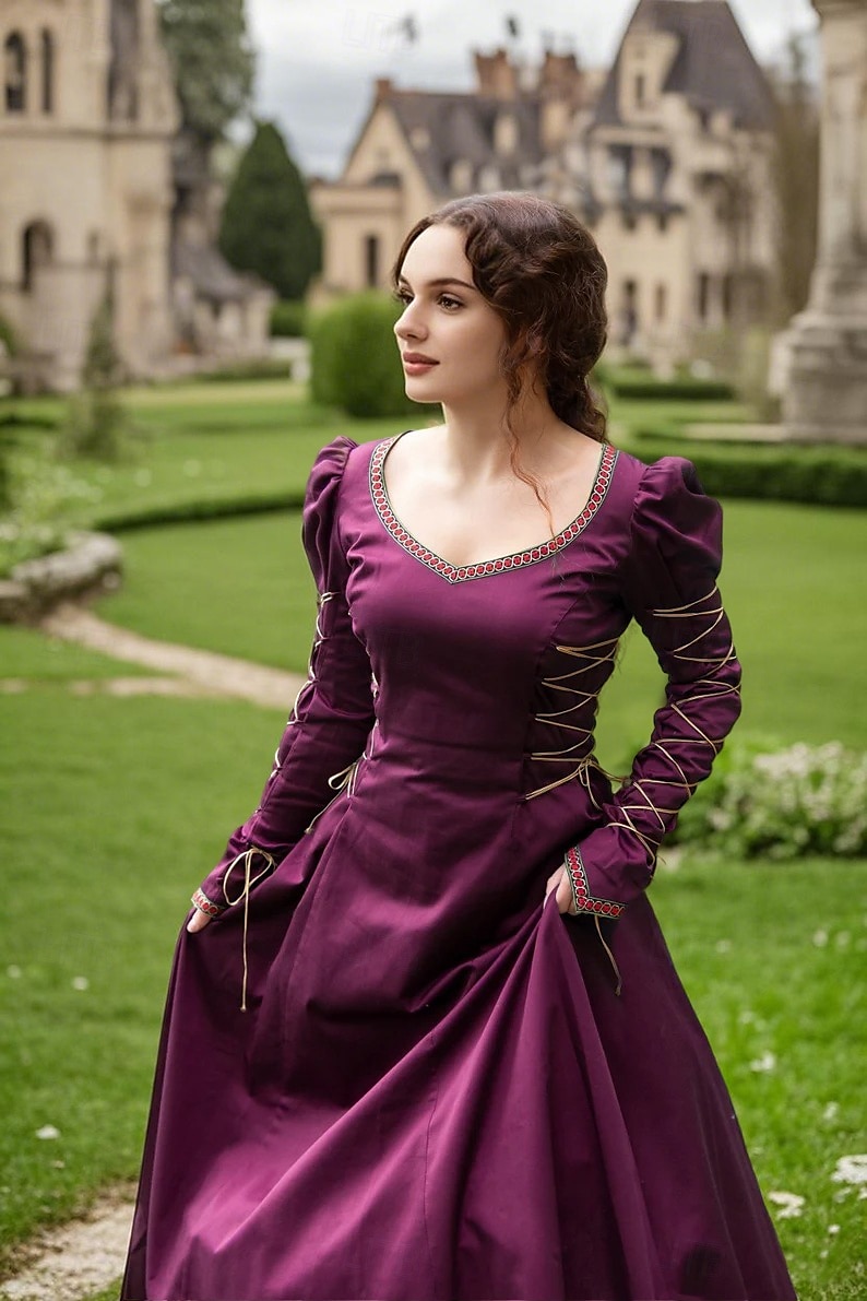 Średniowieczne Renesansowa Sukienka Wiking celtycki rycerz Strój na bal maskowy Damskie Wiking Królewski Halloween Karnawał Bal maskowy Spektakl LARP Ren Faire Dla dorosłych Sukienka 2025 - $169.99 –P6