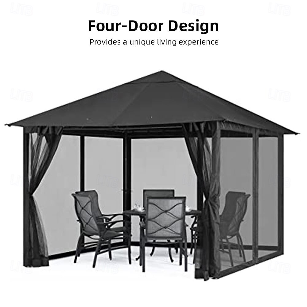 Mosquito Netting for Patio Canopy Umblla Scen Netting for Porch Patio and Outdoor Living Spaces 4-Panel Patio Scen Walls with Zipper 2025 - $74.99 –P1