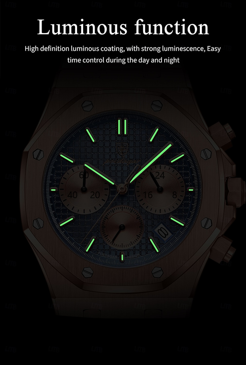 Men Mechanical Watch Quartz Watch Retro Vintage Wristwatch Luminous LED Back Light Chronograph Waterproof Stainless Steel Watch 2026 - $47.99 –P5