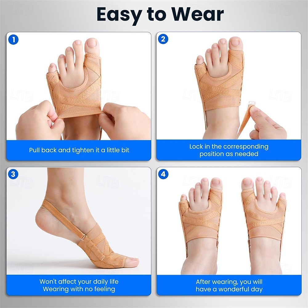 Bunion Corrector for Women and Men,Union Relief Protector Guards for the Thumb and Little Toe,Toe Corrector for Left and Right Foots, 1 Pai 2026 - $23.99 –P4