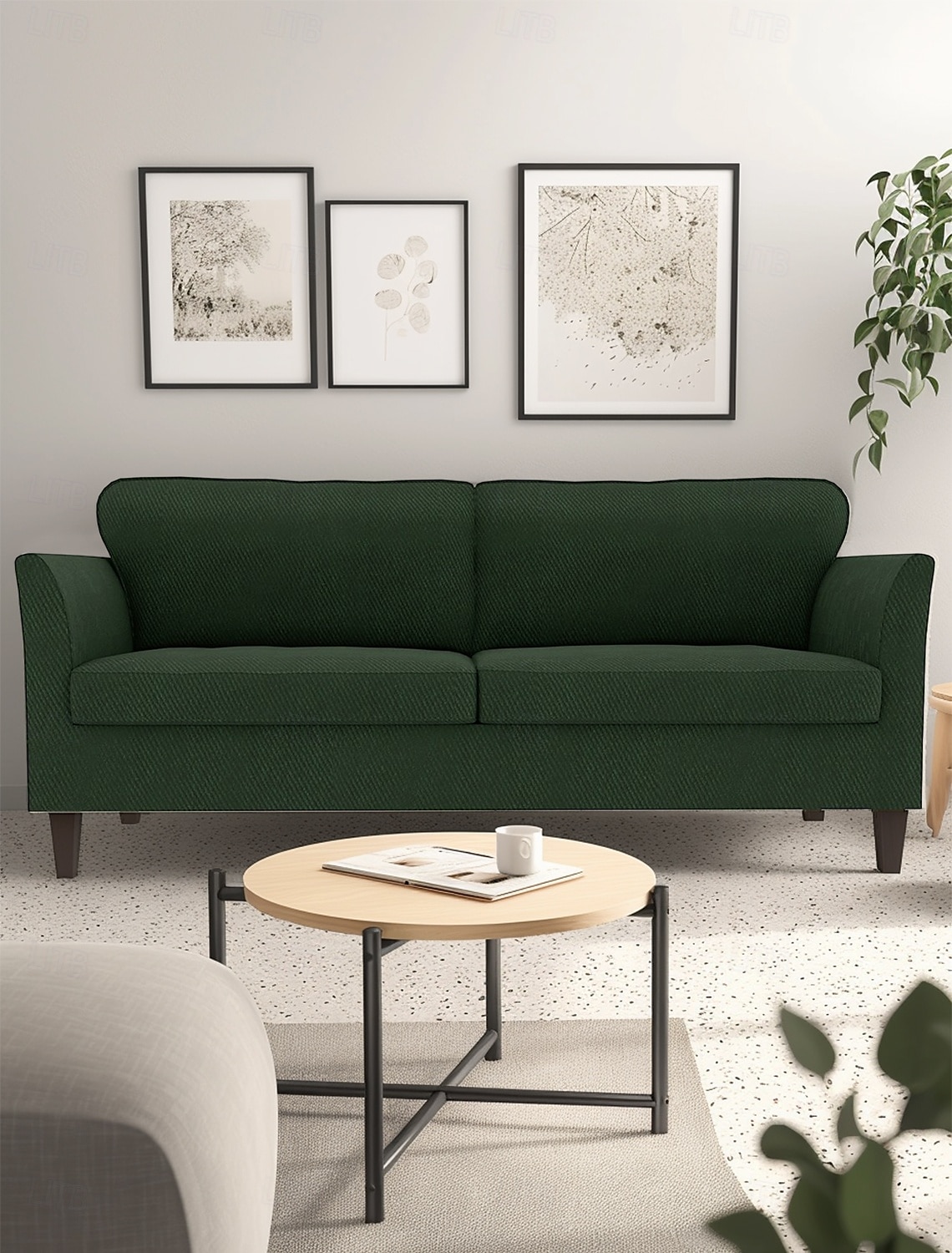 2-sits sofföverdrag blommigt quiltat 100 % bomullsöverdrag ekholmacover litb prime överdrag 2025 - $151.99 –P6