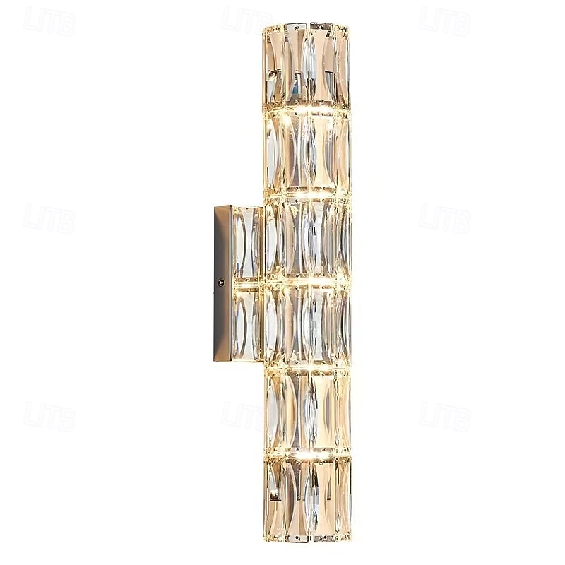 LED Wall Light Warm White Wall Mount Lighting Fixture Rectangular Indoor Display Shelves Wall Lights Elegant Crystal Anti Rust 110-240V 2026 - $135.99 –P2