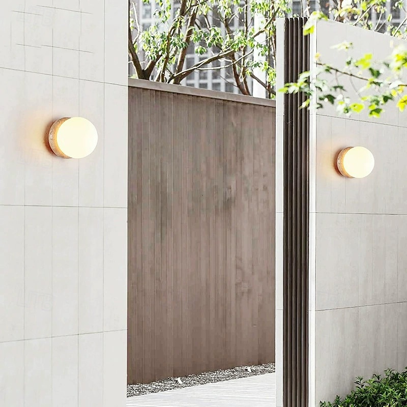 Creative Outdoor Traditional / Classic Country Outdoor Wall Lights Outdoor Shops / Cafes Stone Wall Light IP 65 110-120V 220-240V 7 W 2025 - $167.99 –P2