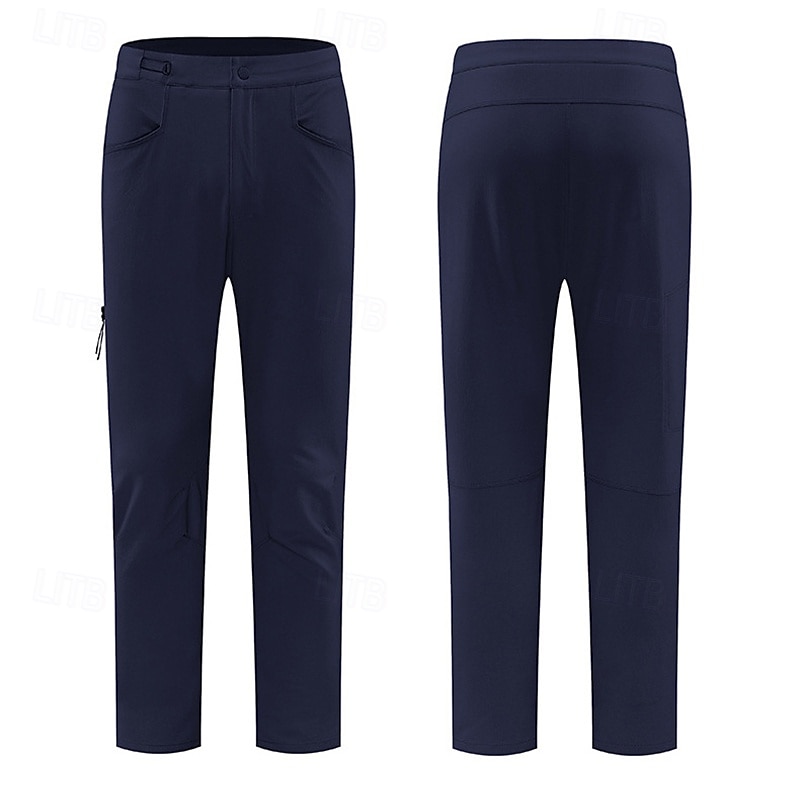 Men's Hiking Pants Trousers Softshell Pants Military Outdoor Regular Fit Waterproof Breathable Quick Dry Pants / Trousers Black Navy Blue Hunting Climbing Camping / Hiking / Caving M L XL XXL XXXL 2025 - $39.99 –P15